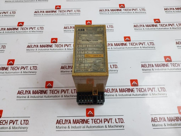 Abb Tra 267 Measuring Transducer, Active/Reactive Power, 110V Ac, 4-20Ma Output