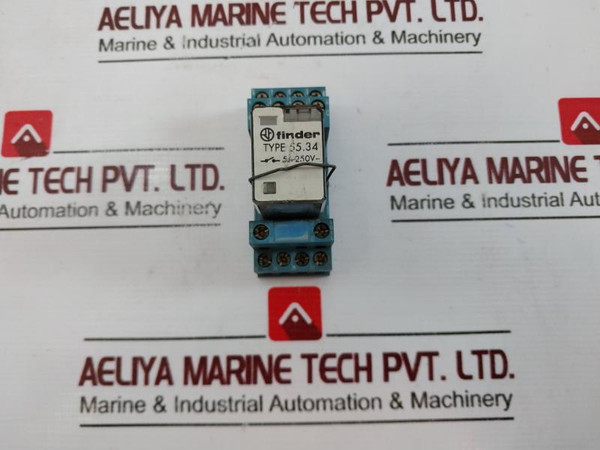 Finder 94.64 Relay Socket With Screw Terminal For Din Rail 24V