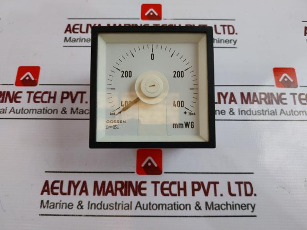 Gossen 4…20Ma Analog Panel Meter -400-0+400 Mmwg