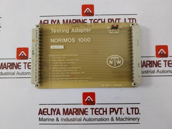 Noris Tacho Sa 394/1 Testing Adapter Norimos 1000 A1-07