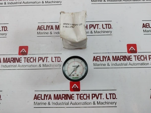 Waaree 0-4 Bar Pressure Gauge 0-60 Psi 40Mm