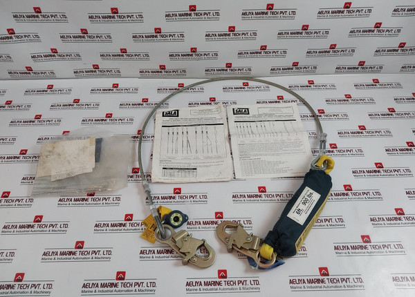 Dbi Sala 1240706 Shock-absorbing Cable Lanyard Snap Hook Anchor And Harness Connector 6Ft Length