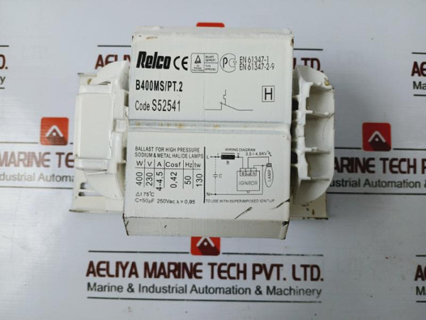 Relco S52541 Conventional And Electronic Ballast En 61347-1-2-9 400 W 230 V