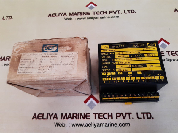Deif Tap-210Dg/3 Inwatt Transducer Module 221787.10