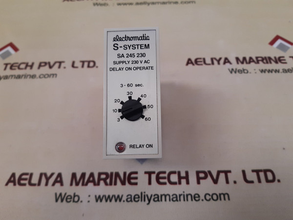 Electromatic s-system sa 245 230 delay on operate new