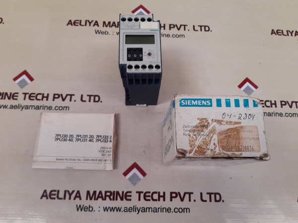 Siemens 7Pu3140-2Bb34 On Delay Timing Relay 24V 50/60Hz