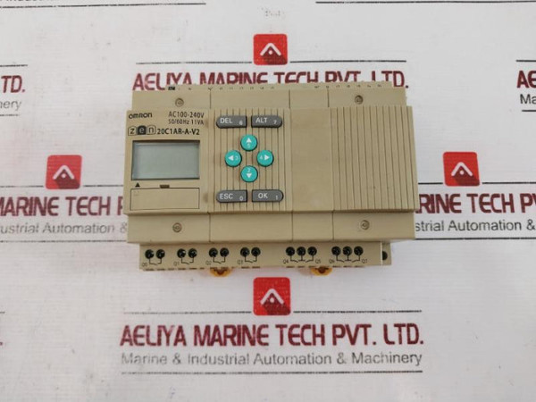 Omron Zen-20C1Ar-a-v2 Programmable Relay Cpu Unit 100-240V Ac 24V Dc Output 8A