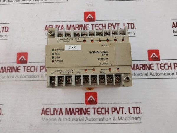 Omron Sp10-dr-a Sysmac Mini Programmable Controller 100-240V Ac