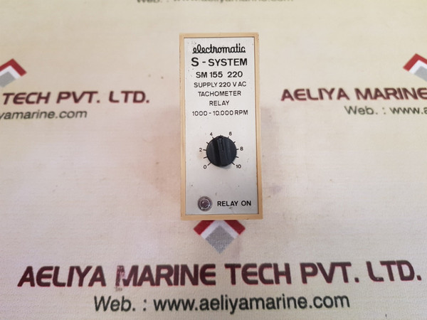 Electromatic S-system Sm 155 220 Tachometer Relay 220Vac