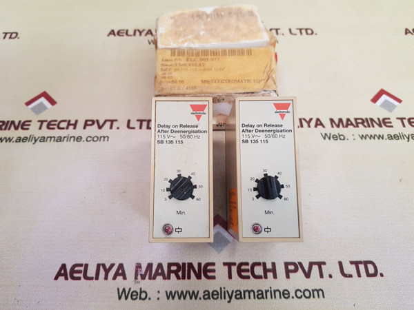 Carlo Gavazzi Sb 135 115 Time Delay Relay 3-60 Min