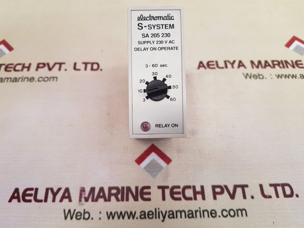 Electromatic S-system Sa 205 230 Timer Delay Relay 3-60 Sec