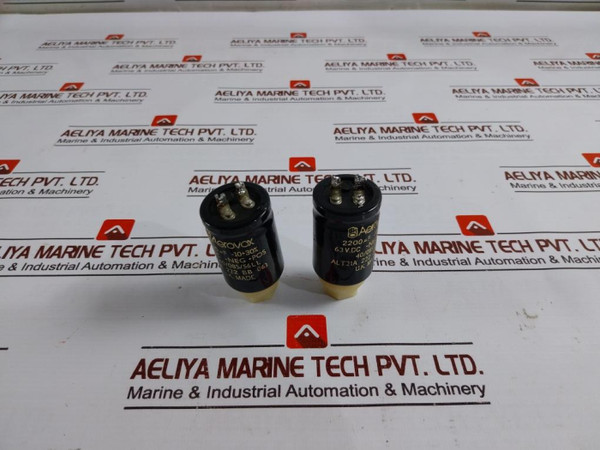 Lot Of 2X Aerovox 40/085/56Ll Capacitor 2200Microf 63Vdc