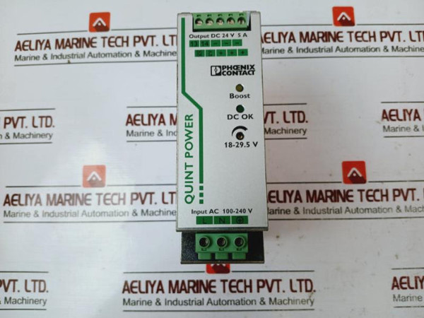 Phoenix Contact Quint-ps/1Ac/24Dc/5 Power Supply Rev.03 24V Dc 5A