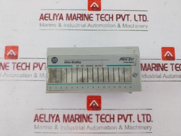 Allen-bradley 1794-ob16 Flex I/O Dc Output Module Rev A01 96221875 24 Vdc 65Ma