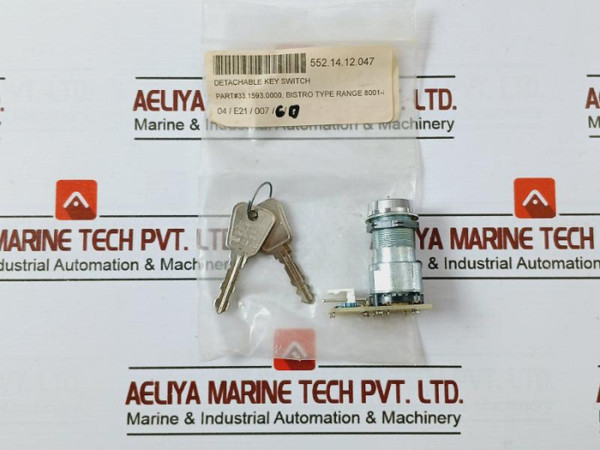 Bistro 33.1593.0000 Detachable Key Switch 552.14.12.047 Type Range 8001
