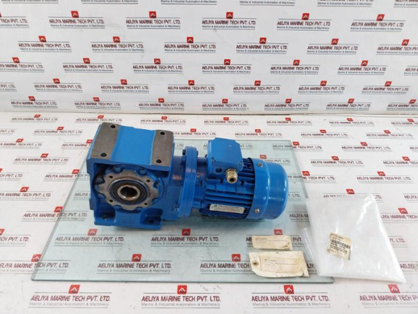 Rossi Motoriduttori Ms711-4 3-phase Motor & Brake W/ Mriv 62 U02A Gear Box 50Hz