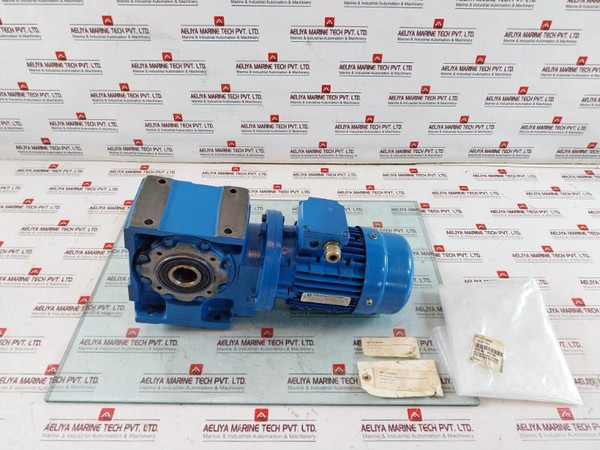 Rossi Motoriduttori Ms711-4 3-phase Motor & Brake W/ Mriv 62 U02A Gear Box 50Hz