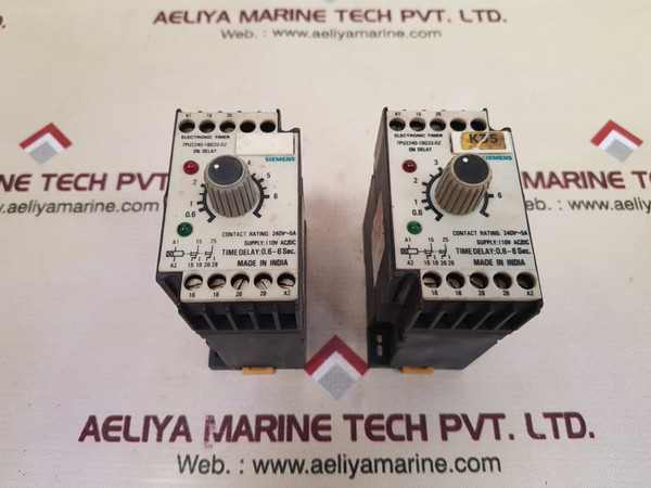 Siemens 7Pu2240-1Bg32-0Z Electronic Timer 0.6Ã¢â‚¬â€œ6 Sec