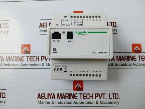 Schneider Electric Tac Xenta 401 Programmable Controller Class 2 Hw 2.2 24Vac