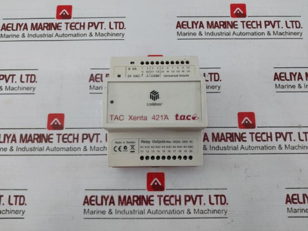 Schneider Electric Tac Xenta 421A Universal Input Module 24Vac 2A 250V Ac - Used