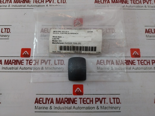 Lot Of 2X Clover Tool Rsl20-4 Block For Rsl20 Wrench 7552 755-91808 2 Oh - Used