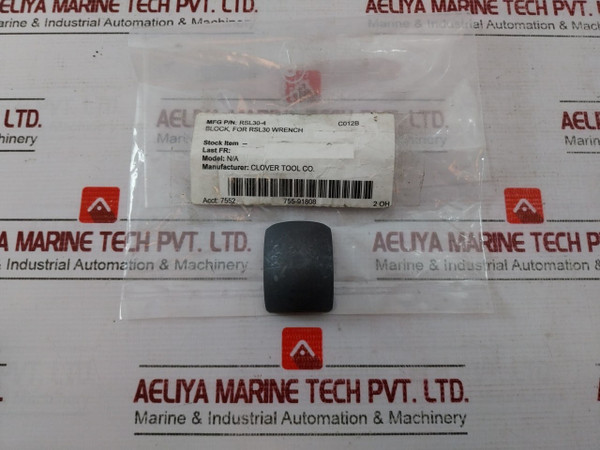 Lot Of 2X Clover Tool Rsl20-4 Block For Rsl20 Wrench 7552 755-91808 2 Oh