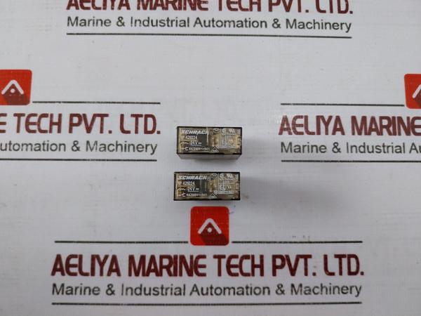 Schrack Rp 421024 Orange Relay Module 24V Dc 8A/250V Spdt Single Pole 10A