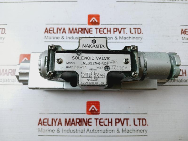 Nakakita Ns692N-6-acb-50 Solenoid Valve Ac110V 3Zt/32T Apb Ac 110S - Used