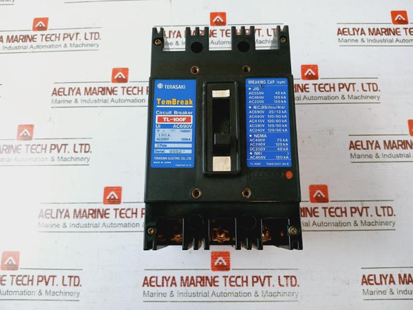 Terasaki Electric Tl-100F Tembreak Circuit Breaker 100A 3 Pole Ac220V 120Ka