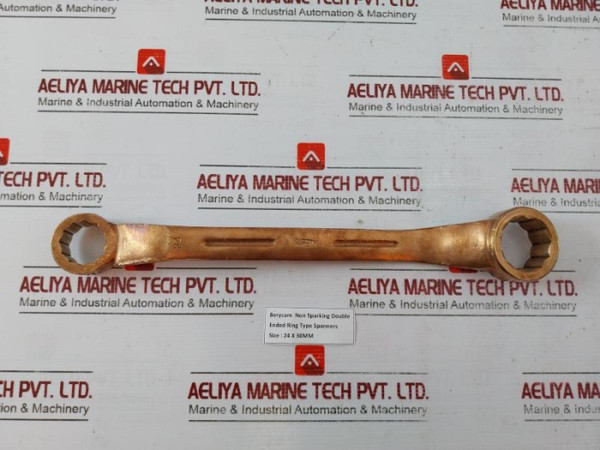 Berycon Non Sparking Double Ended Ring Type Spanner 24 X 30Mm - New
