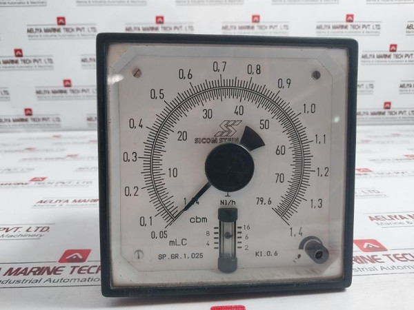 Sicom Stein Sohn Sp.Gr. 1,025 Analog Meter 2-16 Nl/H 1,94 To 79,6 Cbm 