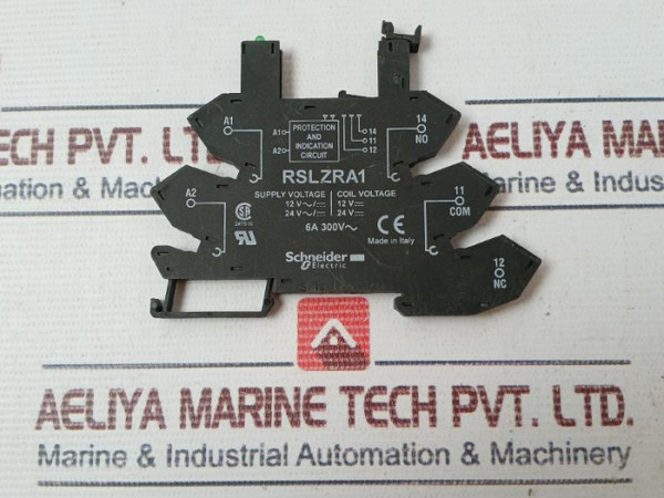 Schneider Electric Rslzra1 Protection Circuit Electromechanical Relay 12-24 Vac - Used