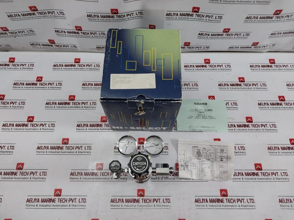Chiyoda Seiki Bhn-3 High Select Gas Regulator Pressure Gauge A4U - New