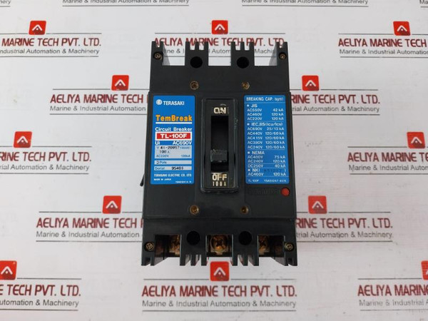 Terasaki Electric Tl-100F Tembreak Circuit Breaker 100A 3 Pole 120Ka Ac220V