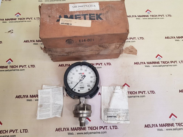 Ametek Usg Xr-81 Glycerin Filled Gauge 0-100 Psi