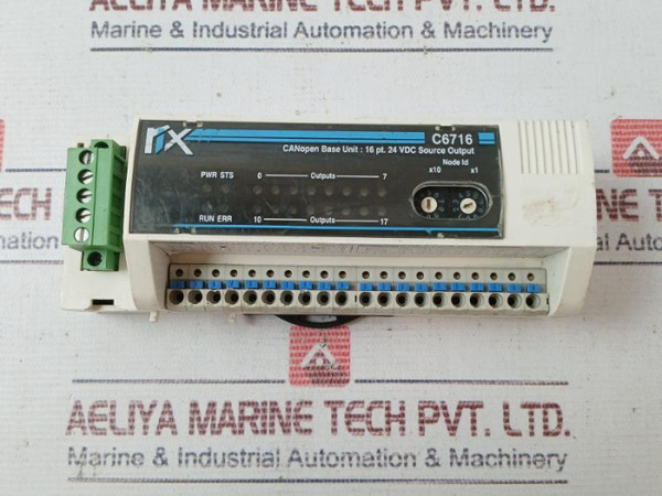 Mitsubishi Electric Rix C6716 Canopan Base Unit 16 Pt. 24Vdc Source Output 250Ma - Used