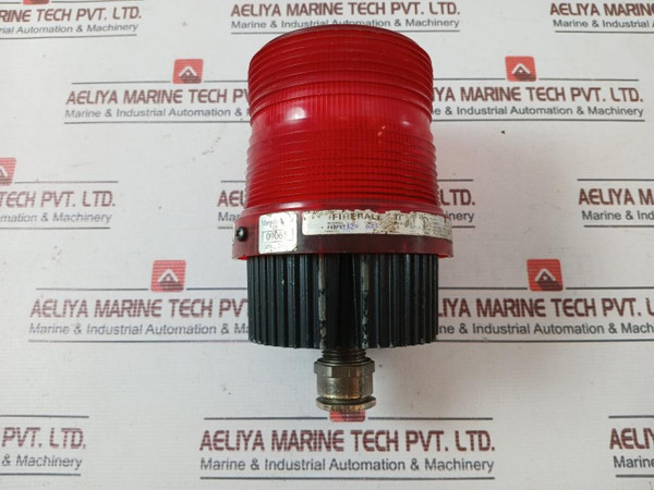 Federal Signal Fb2Pst Fireball Strobe Warning Light 120V 50/60 Hz 0.25A (Red) - Used