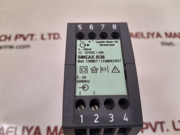 Camille bauer sineax i538 transducer new