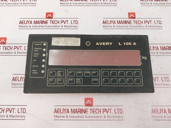 Avery L105A Digital Indicator (Only Front Panel) Capacity Min.200Kg