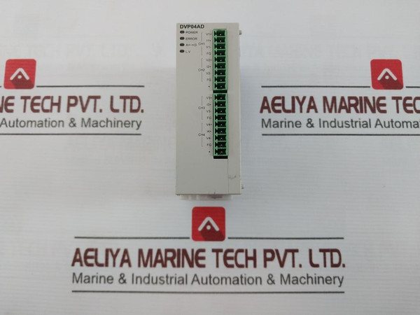 Delta Dvp04Ad-sl Analog Input Module 24Vdc 1.7W V1.30A0 0-20Ma,4-20Ma