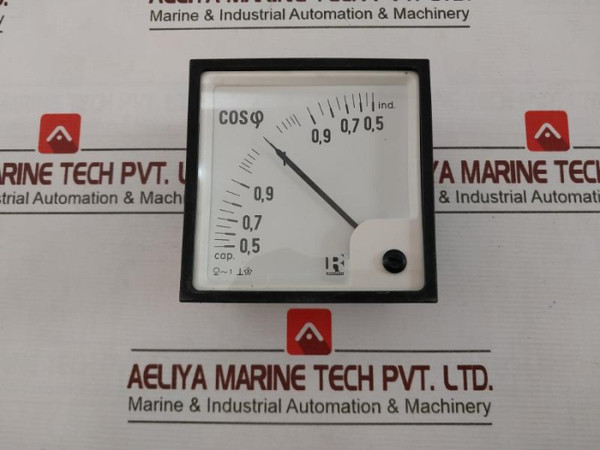 Rishabh Cq 96 Power Factor Meter 300V 50Hz 240V, 5A X02 0091 Q 5795 - Used