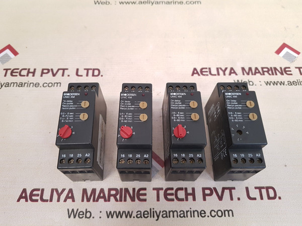 Brodersen Unic Xm Timer Relay 240V-5A 12-240V On Delay On-pulse 0.6-6 Min