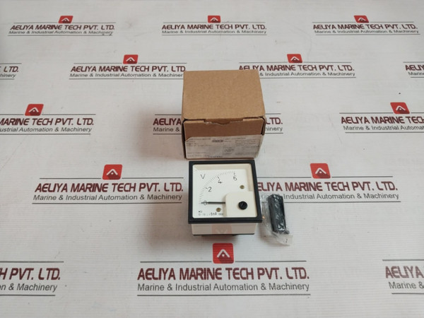 Meco M72 Mc Din Panel Analog Voltmeter 0-1Ma/3D Dc 101819 0-6V - New