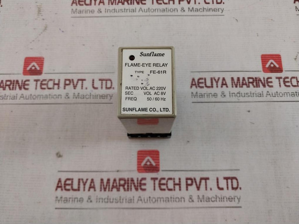 Sunflame Fe-61R Flame Eye Relay Ac 220V Pf113A 2651 50/60Hz