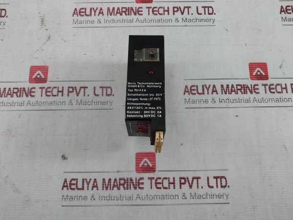 Noris Tachometerwerk Ru 42A Limit Value Switch Module 24V Dc 3A - Used