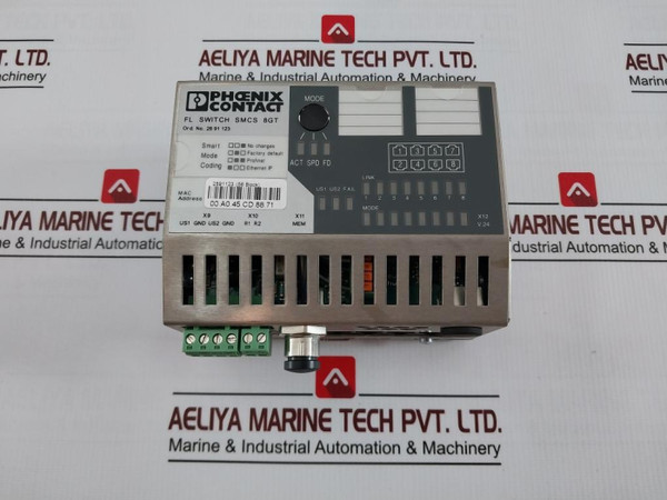 Phoenix Contact 2891123 Fl Smcs 8Gt Industrial Ethernet Switch - Used