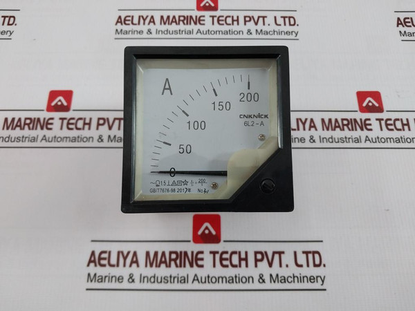 Cnknick 6L2-a Pointer Ac Analog Ammeter 0-200A 200/5 Gb/T7676-98 311