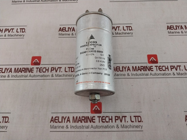 Epcos B32461-a5032-b900 Power Capacitor 500Vac 3.9Kvar Un Qn/50Hz 26N08 - Used