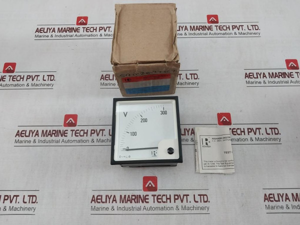 Rishabh Eq 96 Ampere Panel Meter 0-300V S8C 020800 Q 2097 - New