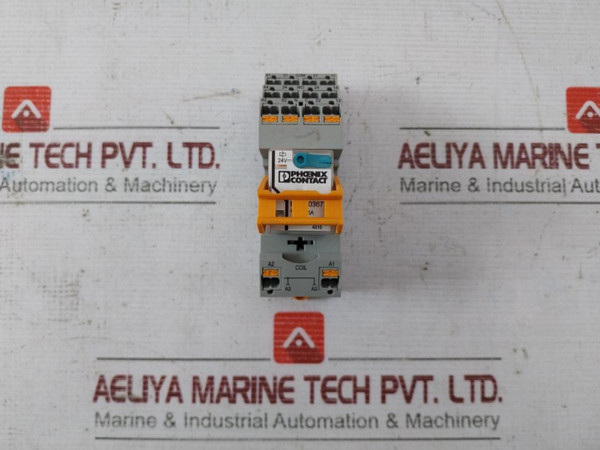 Phoenix Contact 2903677 Power Relay Rif-2-bpt/4X21 24V 2900934 6A 250V Ac 4X6A - Used